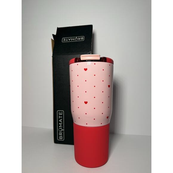BruMate BE MINE Limited Edition Valentines Hearts 25oz Nav BNWT BNIB - Picture 1 of 7